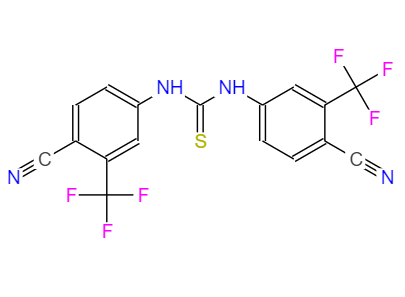  CAS：1839619-50-9,中文名稱：恩雜魯胺雜質09 英文名稱：1,3-bis(4-cyano-3-(trifluoromethyl)phenyl)thiourea
