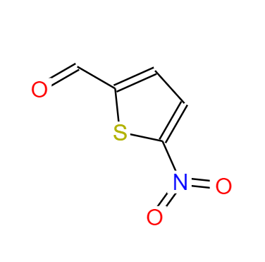 CAS：4521-33-9,中文名稱：5-硝基-噻吩2-甲醛 英文名稱：5-NITROTHIOPHENE-2-CARBOXALDEHYDE 