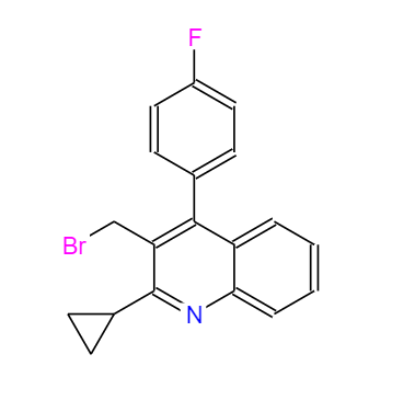 CAS：154057-56-4,英文名稱：3-(Bromomethyl)-2-cyclopropyl-4-(4`-fluorophenyl)quinoline 
