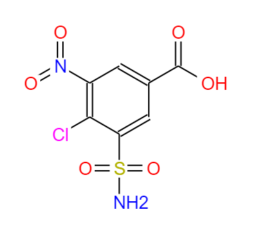 CAS：22892-96-2,英文名稱：4-Chloro-3-nitro-5-sulphamoylbenzoic acid 
