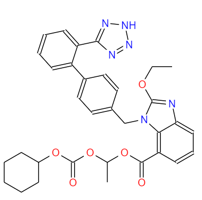 CAS：145040-37-5,中文名稱：坎地沙坦酯 英文名稱：Candesartan cilexetil 