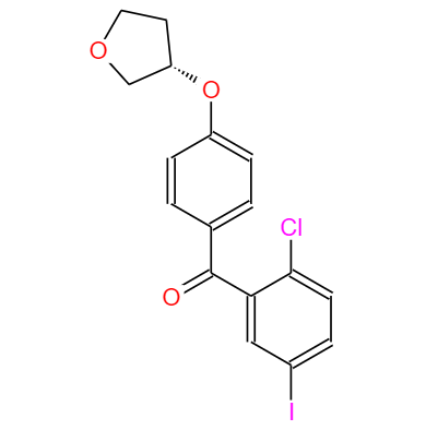 CAS：915095-87-3,英文名稱：(2-Chloro-5-iodophenyl)[4-[[(3S)-tetrahydro-3-furanyl]oxy]phenyl]methanone 