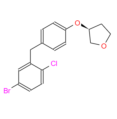 CAS：915095-89-5,英文名稱：(3S)-3-[4-[(5-Bromo-2-chlorophenyl)methyl]phenoxy]tetrahydro-furan 