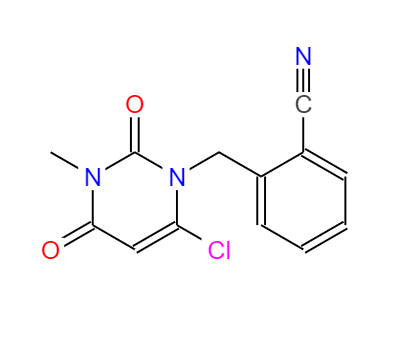 CAS：865758-96,英文名稱2-[(6-Chloro-3,4-dihydro-3-Methyl-2,4-dioxo-1(2h)-pyriMidinyl)Methyl]benzonitrile 