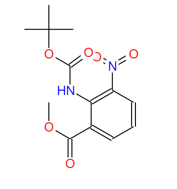 CAS：57113-90-3,英文名稱：Methyl 2-((tert-butoxycarbonyl)-amino)-3-nitrobenzoate 