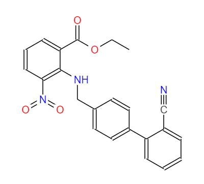CAS：136285-67-1,英文名稱：2-[[(2-Cyano[1,1-biphenyl]-4-yl)methyl]amino]-3-nitro-benzoic acid ethyl ester 