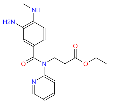 CAS： 212322-56-0,中文名稱： 3-[(3-氨基-4-甲基氨基苯甲酰)吡啶-2-基氨基]丙酸乙酯