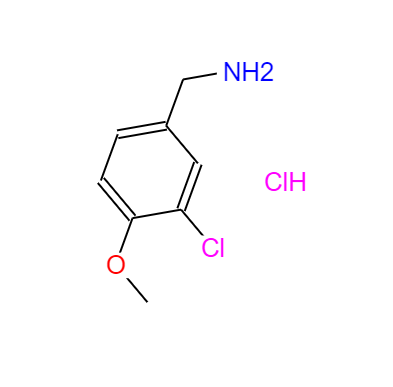 CAS：41965-95-1,中文名稱：3-氯-4-甲氧基芐胺鹽酸鹽 英文名稱：3-CHLORO-4-METHOXYBENZYLAMINE HYDROCHLORIDE 