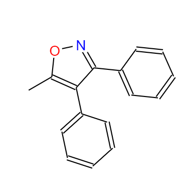 CAS：37928-17-9,中文名稱：5-甲基-3,4-二苯基異噁唑 英文名稱：Isoxazole, 5-Methyl-3,4-diphenyl- 
