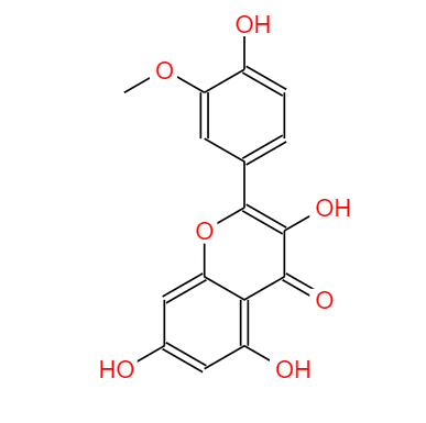 CAS：480-19-3,中文名稱：異鼠李素 英文名稱：Isorhamnetin 