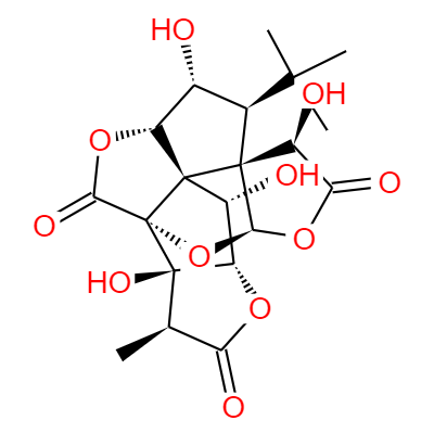 CAS：15291-76-6,中文名稱：銀杏內(nèi)酯C 英文名稱：Ginkgolide C 