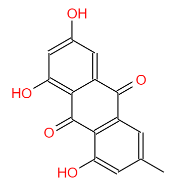 CAS：518-82-1,中文名稱：大黃素 英文名稱：Emodine 