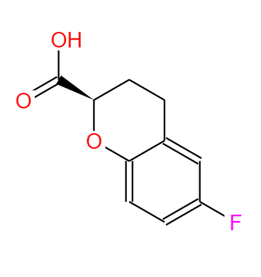 CAS：129101-37-7,中文名稱：(R)-6-氟-3,4-二氫苯并吡喃-2-甲酸 英文名稱：(R)-6-Fluorochroman-2-carboxylicacid 