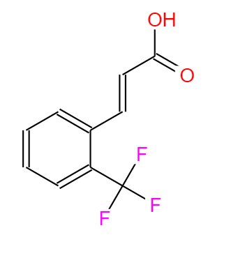 CAS：2062-25-1,中文名稱：2-(三氟甲基)肉桂酸 英文名稱：2-(Trifluoromethyl)cinnamicacid 
