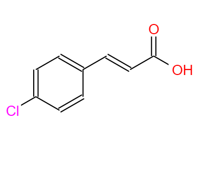 CAS：1615-02-7,中文名稱：對(duì)氯肉桂酸 英文名稱：4-Chlorocinnamic acid 