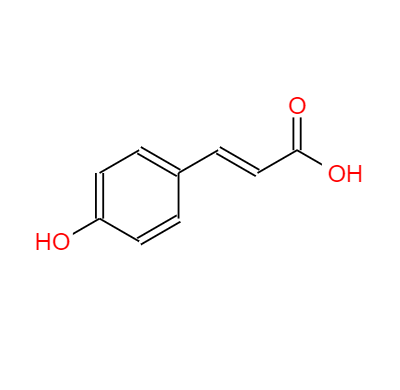CAS： 7400-08-0,中文名稱： 對羥基肉桂酸 英文名稱： p-Hydroxy-cinnamic acid 