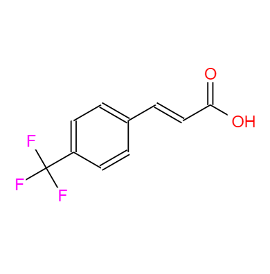CAS：16642-92-5,中文名稱：反式-4-三氟甲基肉桂酸 英文名稱：trans-4-(Trifluoromethyl)cinnamicAcid 