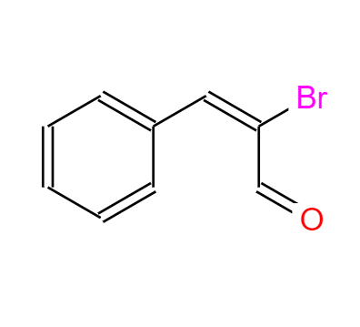 CAS：5443-49-2，中文名稱(chēng)：溴代肉桂醛 英文名稱(chēng)：Alpha-Bromocinnamaldehyde 