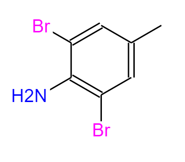 CAS：6968-24-7，中文名稱：2,6-二溴-4-甲基苯胺 英文名稱：2,6-Dibromo-4-methylaniline 