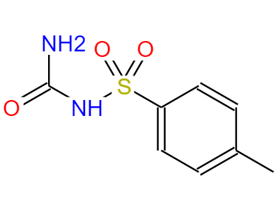 CAS：1694-06-0，中文名稱：對甲苯磺酰脲 英文名稱：4-Methylphenylsulfonylurea 