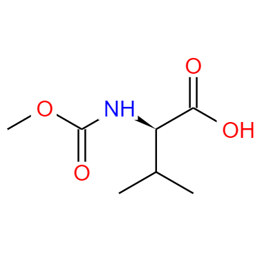 CAS：171567-86-5,中文名稱：(R)-2-(甲氧羰基氨基)-3-甲基丁酸 英文名稱：(R)-(+)-N-(Methoxycarbonyl)valine 
