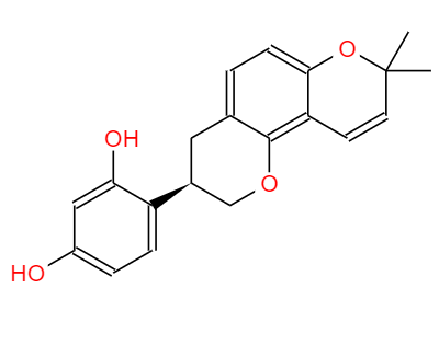 CAS： 59870-68-7，中文名稱： 光甘草定 英文名稱：Glabridin 