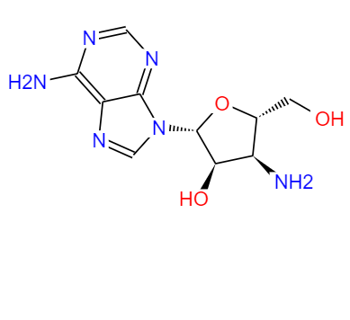 CAS： 2504-55-4，中文名稱： 3-氨基-D-腺苷酸 英文名稱：3''-AMINO-D-ADENOSINE 