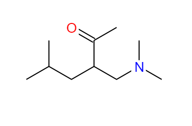 CAS： 91342-74-4，中文名稱： 3-((二甲基氨基)甲基)-5-甲基-2-己酮 英文名稱：3-(N,N-DiMethylaMinoMethyl)-5-Methyl-2-hexanone 