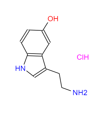 CAS： 153-98-0，中文名稱： 血清胺鹽酸鹽 英文名稱：Serotoninhydrochloride 