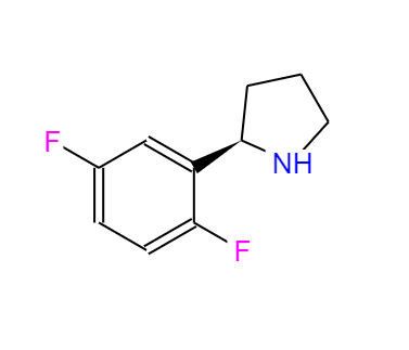 CAS： 1218935-59-1，中文名稱： (R)-2-(2,5-二氟苯基)吡咯烷 