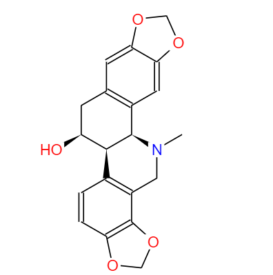 CAS： 476-32-4，中文名稱： 白屈菜堿 英文名稱：Chelidonine 