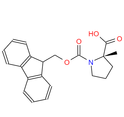 CAS： 167275-47-0，中文名稱： (S)-1-(((9H-芴-9-基)甲氧基)羰基)-2-甲基吡咯烷-2-羧酸