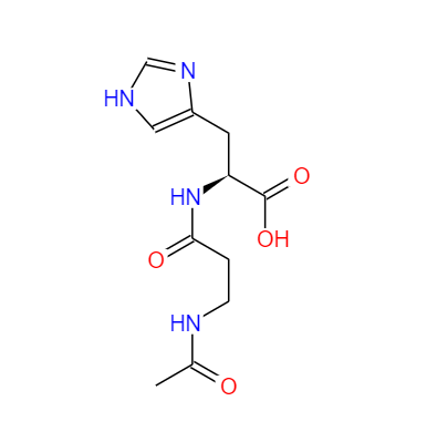 CAS： 56353-15-2，中文名稱： N-乙酰肌肽 英文名稱：N-Aceyl-L-Carnosine 
