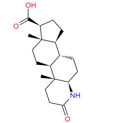 CAS： 103335-55-3，中文名稱： 3-酮-4-氮雜-5a-雄烷-17b-羧酸 