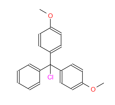 CAS： 40615-36-9，中文名稱： 4,4'-雙甲氧基三苯甲基氯 英文名稱：4,4'-Dimethoxytrityl chloride 
