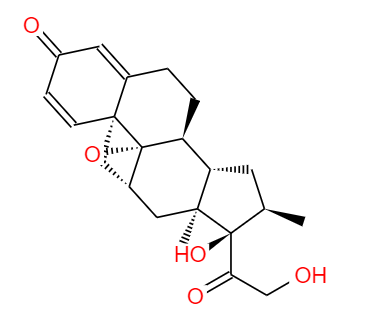 CAS：24916-90-3，中文名稱： 地塞米松9,11-環(huán)氧 英文名稱：Dexamethasone 9,11-epoxide