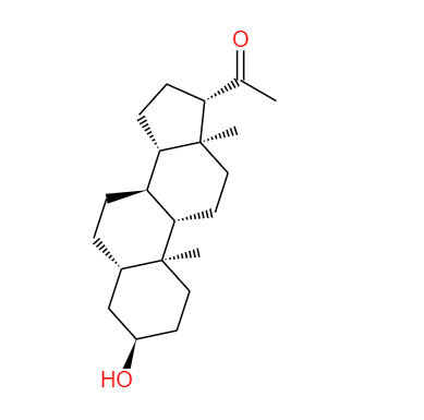 CAS： 516-54-1，中文名稱： 四氫孕酮 英文名稱：brexanolone 