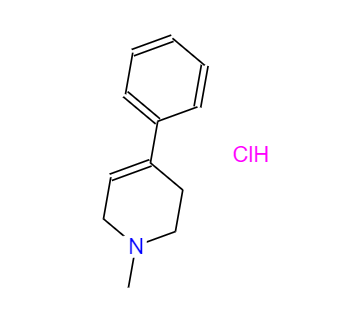 CAS： 23007-85-4，中文名稱： 1-甲基-4-苯基-1,2,3,6-四氫吡啶鹽酸鹽 