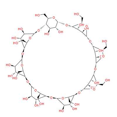 CAS： 17465-86-0，中文名稱： γ-環(huán)糊精 英文名稱：Cyclooctapentylose 