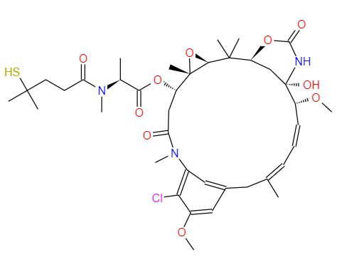 CAS： 799840-96-3，中文名稱： N2'-去乙?；?N2'-(4-巰基-4-甲基-1-氧代戊基)-6-甲基美登素 英文名稱：DM-4 