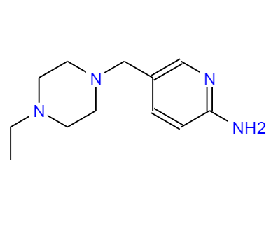 CAS： 1180132-17-5，中文名稱： 5-[(4-乙基哌嗪-1-基)甲基]吡啶-2-胺