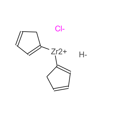 CAS： 37342-97-5，中文名稱： 雙(環(huán)戊二烯基)氫氯化鋯(IV) 英文名稱：Bis(cyclopentadienyl)zirconium(IV) chloride hydride 