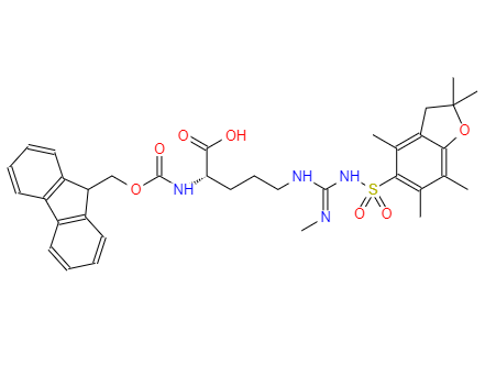CAS： 1135616-49-7，中文名稱： Fmoc-Arg(Me,Pbf)-OH 
