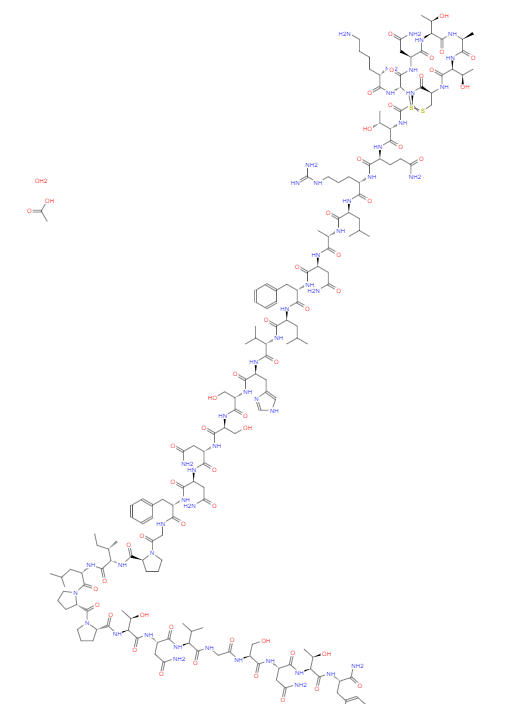CAS： 151126-32-8，中文名稱： 普蘭林肽 英文名稱：Pramlintide 