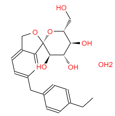 CAS： 1201913-82-7，中文名稱： 托格列凈 英文名稱：Tofogliflozin Monohydrate 