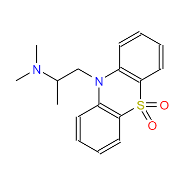 CAS： 13754-56-8，中文名稱： 鹽酸二氧丙嗪 英文名稱：DIOXOPROMETHAZINE HCL 