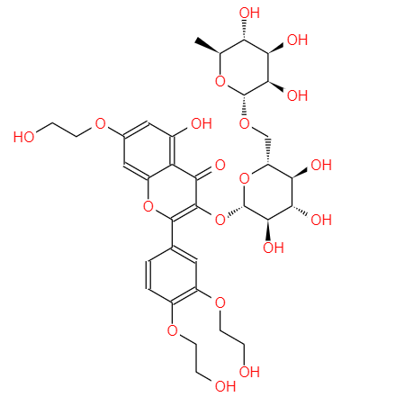 CAS： 7085-55-4，中文名稱： 曲克蘆丁 英文名稱：Trihydroxyethylrutin 