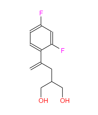 CAS： 165115-73-1，中文名稱： 泊沙康唑中間體7 英文名稱：1,3-Propanediol,2-[2-(2,4-difluorophenyl)-2-propen-1-yl] 