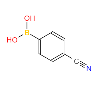 CAS： 126747-14-6，中文名稱： 4-氰基苯硼酸 英文名稱：4-Cyanophenylboronic acid 
