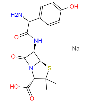CAS： 34642-77-8,中文名稱： 阿莫西林鈉 英文名稱：Amoxicillinsodium 